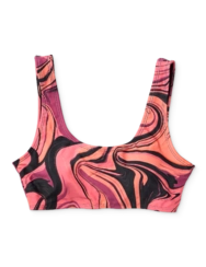 Veselý športový vrchný diel plaviek Tečúce farby