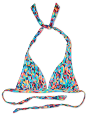 Vidám bikini felső Színes mozaik