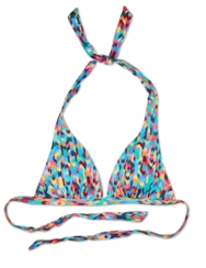 Veselý vrchný diel plaviek Farebná mozaika