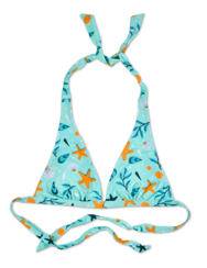 Весело горнище на бански с триъгълни чашки Морски раковини