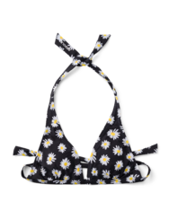 Lustiger Bikinioberteil in Triangelform Gänseblümchen in der Nacht
