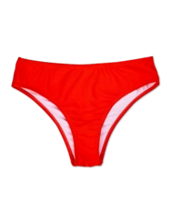 Culotte bikini taille moyenne rouge vif Culotte bikini taille moyenne rouge vif