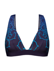Vidám varrás nélküli női melltartó Sötétkék mandala