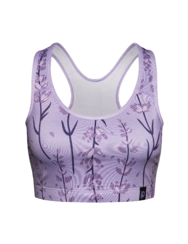 Veselý športový top Kvety levandule