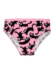 Veselé dievčenské nohavičky Ružové mačky