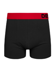 Piros-fekete férfi bokszeralsó