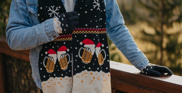 Écharpes tricotées pour hommes