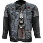 T-Shirt Langarm Jeansweste T-Shirt Langarm Jeansweste