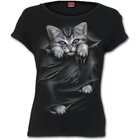 Damen T-Shirt Katzenkrallen Damen T-Shirt Katzenkrallen