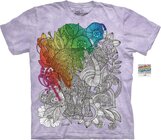 Mandala vybarvovací tričko Svobodný slon Mandala vybarvovací tričko Svobodný slon