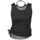 Ladies' Tank Top 2in1 with Design Black Ladies' Tank Top 2in1 with Design Black