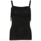 Damen Top mit Fransen mit dem Motiv Schwarz Damen Top mit Fransen mit dem Motiv Schwarz