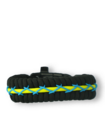 Modro-žlto-čierny paracord náramok Track s kresadlom, kompasom a píšťalkou Modro-žlto-čierny paracord náramok Track s kresadlom, kompasom a píšťalkou