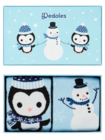 Confezione regalo invernale Pinguino e Pupazzo di Neve Confezione regalo invernale Pinguino e Pupazzo di Neve