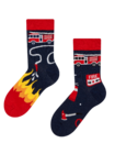 Chaussettes rigolos pour enfants Sapeur-pompier Chaussettes rigolos pour enfants Sapeur-pompier