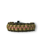 Paracord Bracelet Multicam W2 With Fire Starter, Compass and Whistle Paracord Bracelet Multicam W2 With Fire Starter, Compass and Whistle