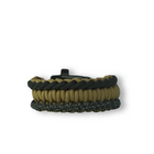 Bracelet en paracorde Salvadora coyote avec allume-feu, boussole et sifflet Bracelet en paracorde Salvadora coyote avec allume-feu, boussole et sifflet