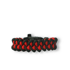 Black & Red Paracord Bracelet Shark With Fire Starter, Compass and Whistle Black & Red Paracord Bracelet Shark With Fire Starter, Compass and Whistle