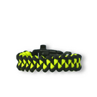 Paracord náramek Shark s křesadlem, kompasem a píšťalkou žluto-černý Paracord náramek Shark s křesadlem, kompasem a píšťalkou žluto-černý