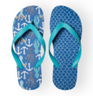 Tongs rigolotes - Pieuvre et ancres Tongs rigolotes - Pieuvre et ancres