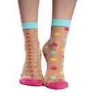 Chaussettes rigolotes en nylon Monde de pois Chaussettes rigolotes en nylon Monde de pois