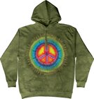 Sweatshirt Peace Tie Dye mit Kapuze Sweatshirt Peace Tie Dye mit Kapuze