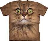 T-Shirt Gesicht Braune Katze T-Shirt Gesicht Braune Katze