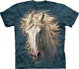 T-Shirt Gesicht Weißes Pferd T-Shirt Gesicht Weißes Pferd