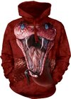 Sweatshirt mit Kapuze Rote Mamba Sweatshirt mit Kapuze Rote Mamba