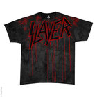 Šedé batikované hudobné tričko Slayer Raining blood Šedé batikované hudobné tričko Slayer Raining blood