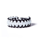 Paracord survival náramek - bílo-černý Paracord survival náramek - bílo-černý