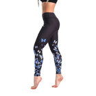 Dámské sportovní elastické legíny Butterflies Blue Dámské sportovní elastické legíny Butterflies Blue