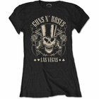 Damen T-Shirt Guns N' Roses Top Hat, Skull & Pistols Las Vegas Damen T-Shirt Guns N' Roses Top Hat, Skull & Pistols Las Vegas