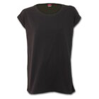 Tricou damă negru cu mânecă scurtă largă Urban Tricou damă negru cu mânecă scurtă largă Urban