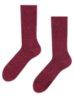 Ponožky z recyklovanej bavlny Burgundy Ponožky z recyklovanej bavlny Burgundy