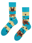 Chaussettes rigolotes Chiens et rayures Chaussettes rigolotes Chiens et rayures