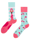 Lustige Socken - Verwickelter Flamingo Lustige Socken - Verwickelter Flamingo