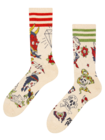 Calcetines deportivos alegres Tatuaje de la vieja escuela Calcetines deportivos alegres Tatuaje de la vieja escuela