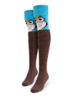 Chaussettes hautes rigolotes au-dessus des genoux Hibou Chaussettes hautes rigolotes au-dessus des genoux Hibou