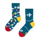 Chaussettes rigolotes pour enfants Avions Chaussettes rigolotes pour enfants Avions