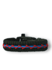 Bracelet en paracorde noir, rouge et bleu Track avec allume-feu, boussole et sifflet Bracelet en paracorde noir, rouge et bleu Track avec allume-feu, boussole et sifflet