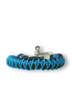 Modra zapestnica iz vrvi paracord, model Skip, z nastavljivo zaponko Modra zapestnica iz vrvi paracord, model Skip, z nastavljivo zaponko