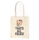 Canvas Tote Bag Looney Tunes™ That's All Folks Canvas Tote Bag Looney Tunes™ That's All Folks