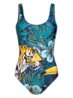 Vrolijk badpak voor dames Tropische jungle Vrolijk badpak voor dames Tropische jungle