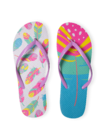 Lustige Flip-Flops - Bunte Federn Lustige Flip-Flops - Bunte Federn