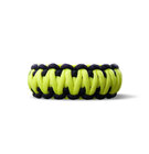 Gelbschwarzes Paracord Armband mit verstellbarem Verschluss Gelbschwarzes Paracord Armband mit verstellbarem Verschluss