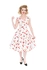 Bílé retro pin up šaty Třešně Bílé retro pin up šaty Třešně