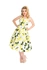 Weißes Vintage Pinup Kleid Zitronen Weißes Vintage Pinup Kleid Zitronen