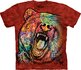 Tricou Ursul colorat furios Tricou Ursul colorat furios