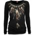 Ladies' T-shirt Feather Necklace